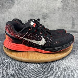 Nike Lunarglide 7 Shoes Mens Size 9.5 Flyknit Running 747355-006 Sneakers